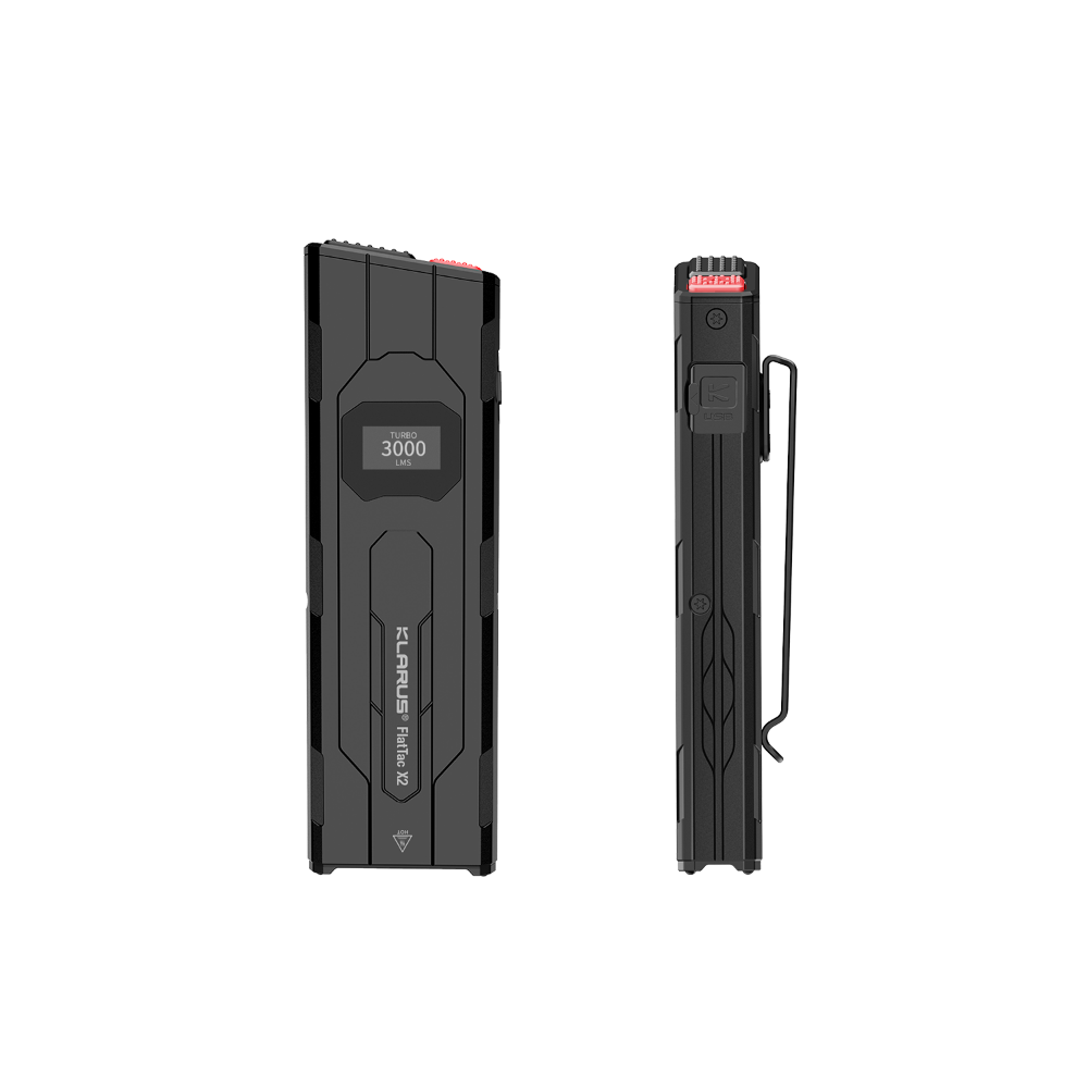 Klarus X2 palm-sized aluminum body