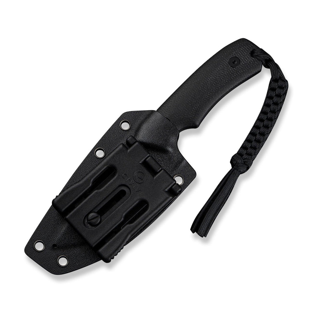 Civivi C24058B-2 Gander Fixed Blade (Black Canvas Micarta Handle)