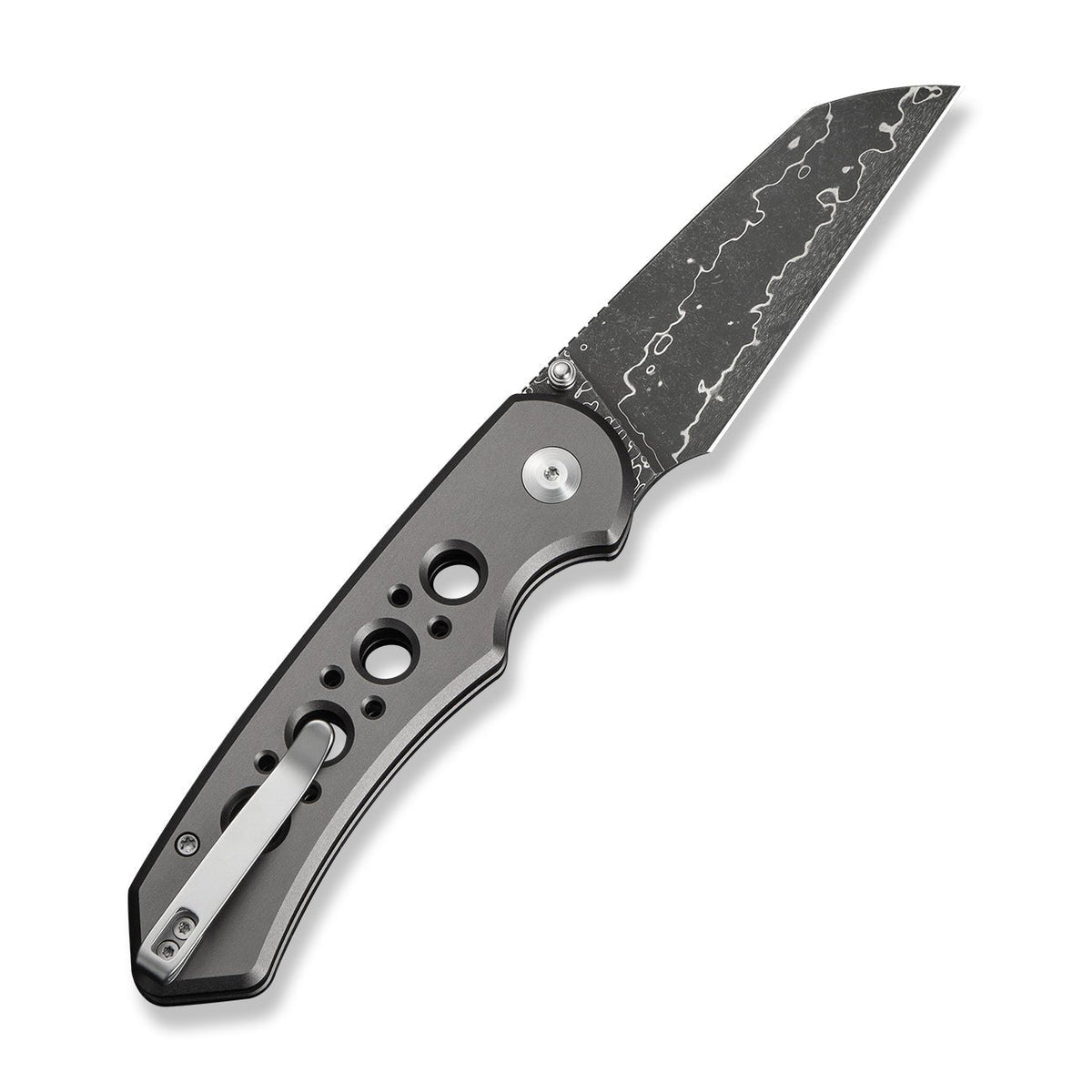 Civivi C24067-DS1 Pragma Prime Folding Knife (Gray Milled Aluminum Handle)