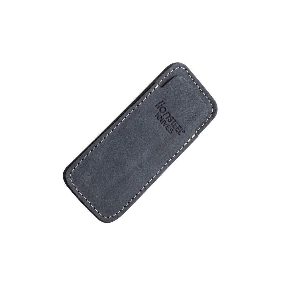 LionSteel Accessory Vertical Leather Sheath w/ Clip (Blue)
