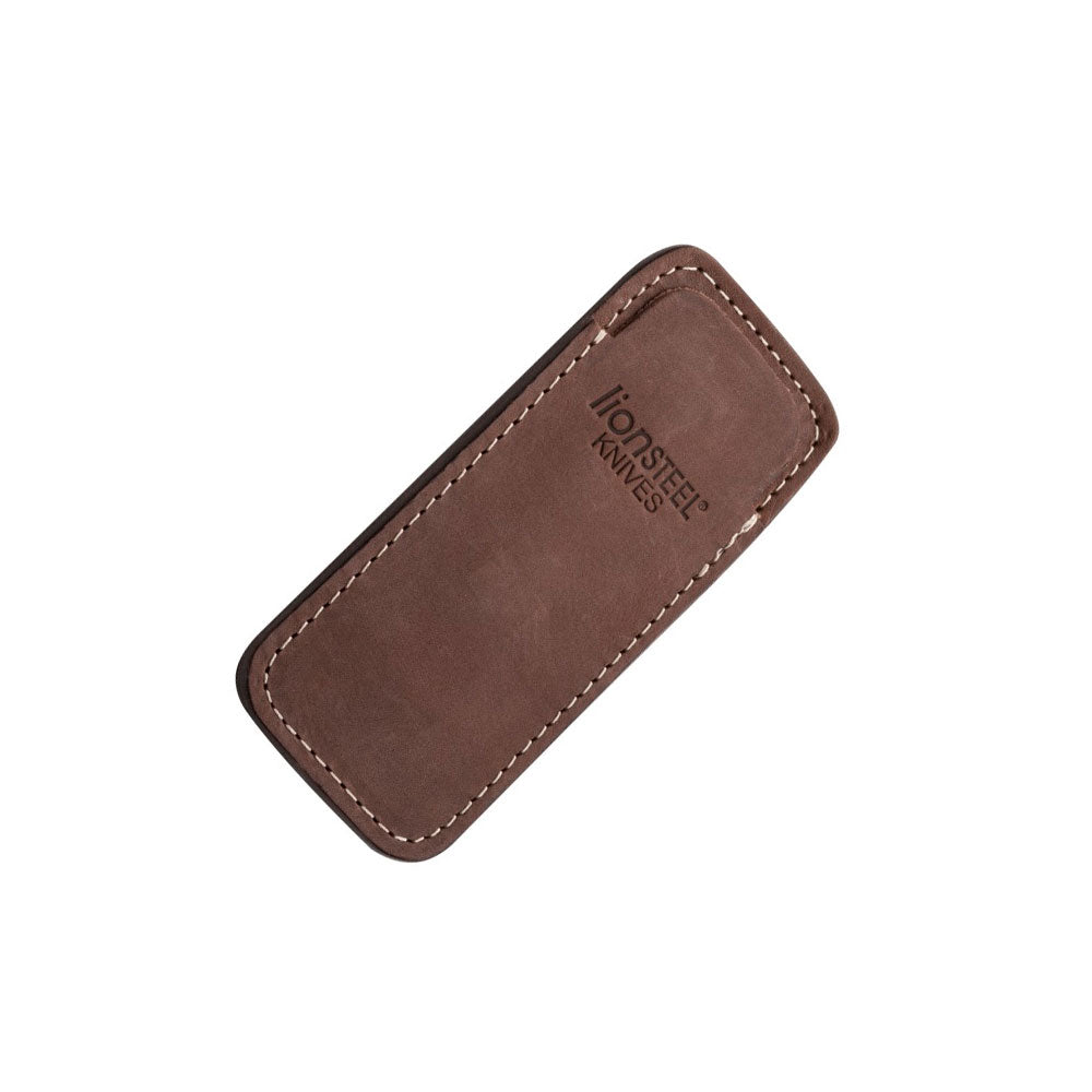 LionSteel Accessory Vertical Leather Sheath w/ Clip (Brown)