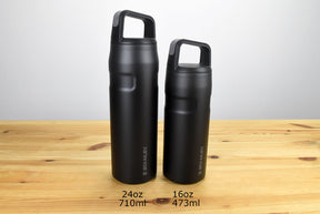 Stanley IceFlow Bottle With Cap and Carry + Lid 24oz (Black)