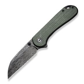 Civivi C18062AF-DS1 Elementum Folding Knife (Green Micarta Handle)