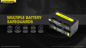 Nitecore NP-F750 5200mAh Rechargeable Li-ion Battery for Nitecore CW10