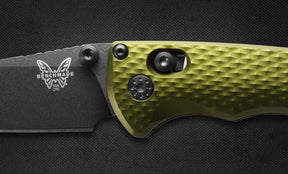 Benchmade 290BK-2 Full Immunity Folding Knife (Woodland Green Aluminum Handle)