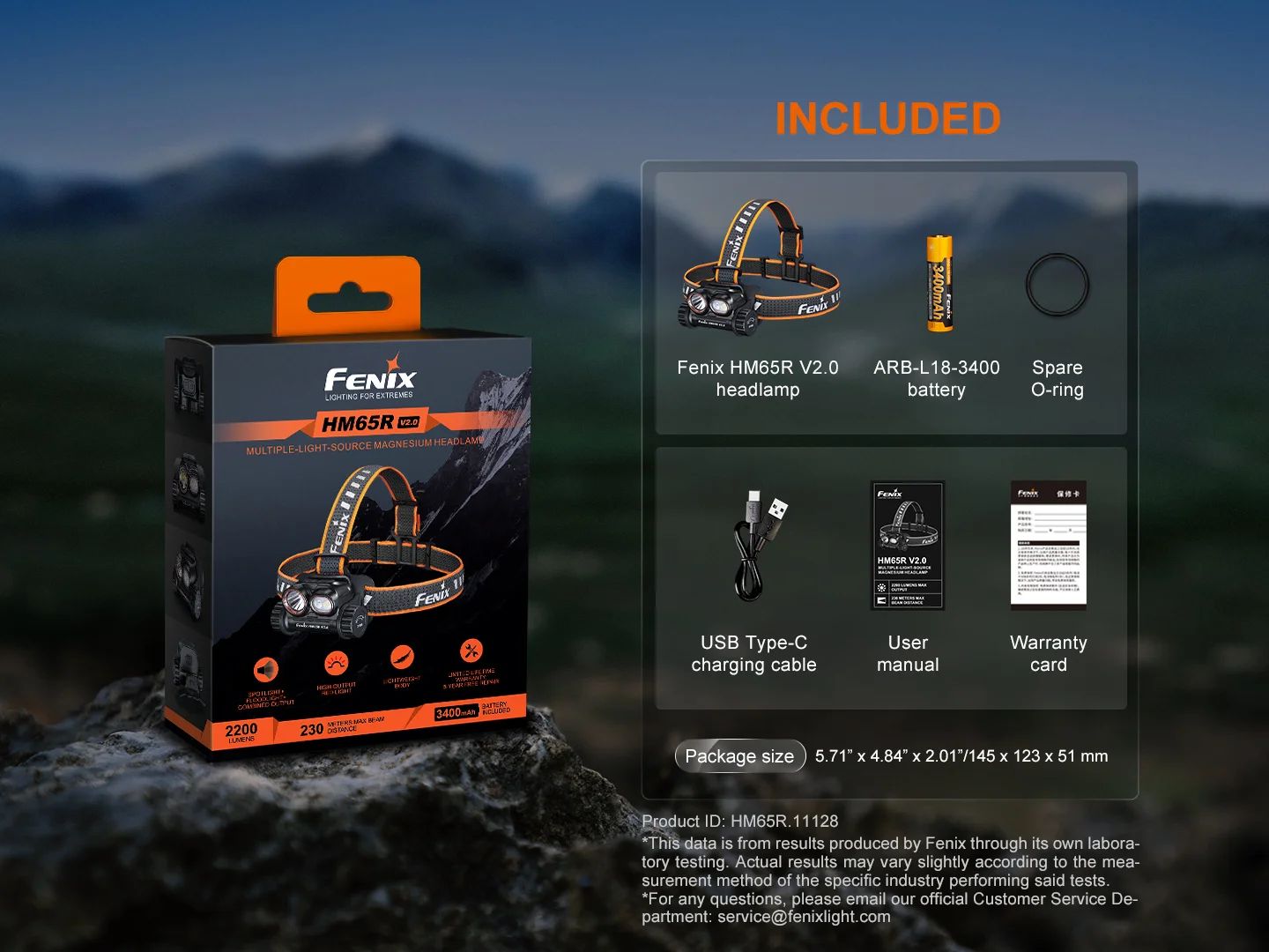 Fenix HM65R V2.0 Rechargeable Headlamp