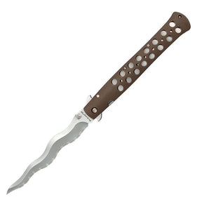 Cold Steel 6" Ti-Lite Kris Serrated FDE Zy-Ex Handle Folding Blade