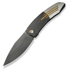 WE KNIFE WE23069B-3 Sine Wave (Polished Gray & Satin Machined Titanium Handle)