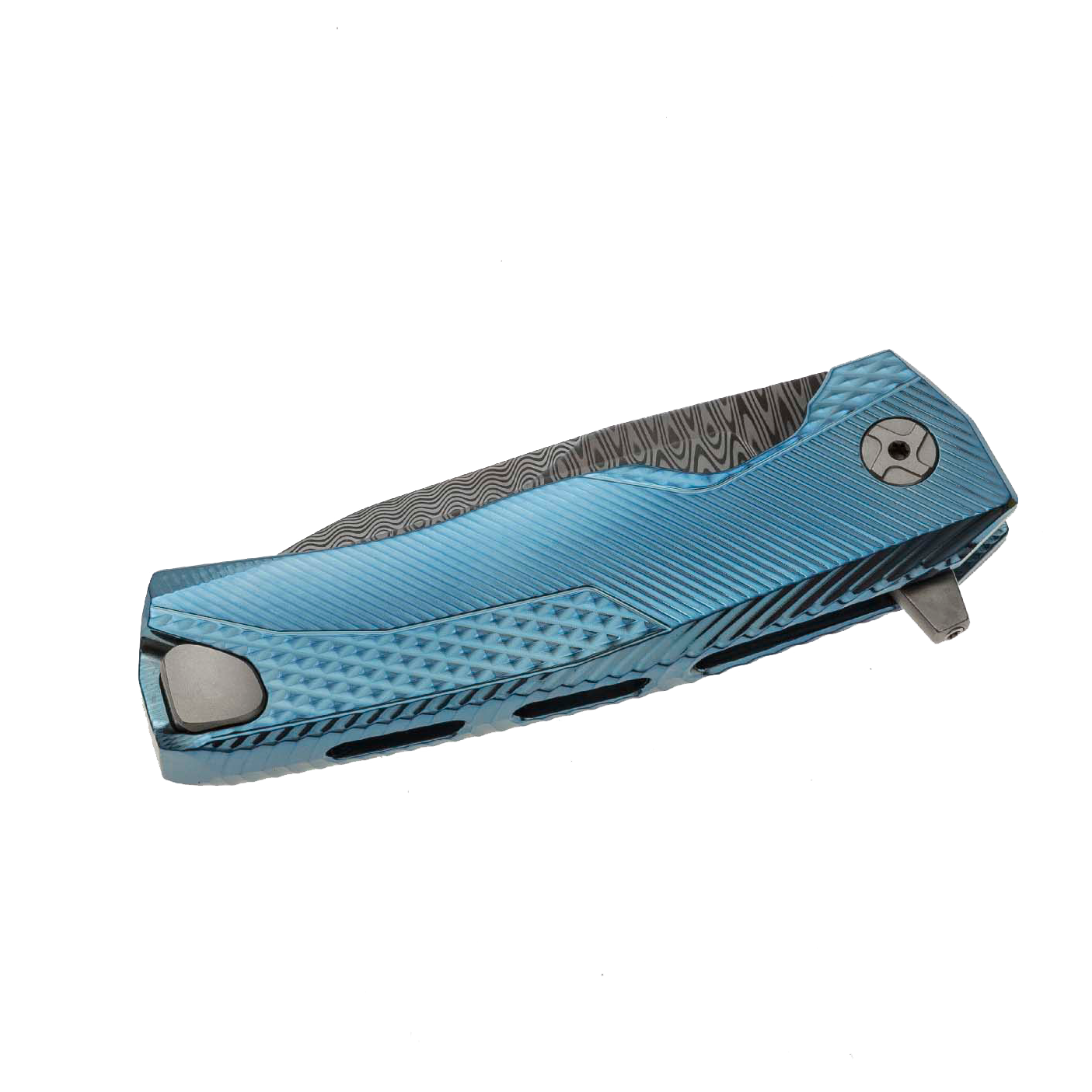 LionSteel ROK (Blue Titanium Handle)