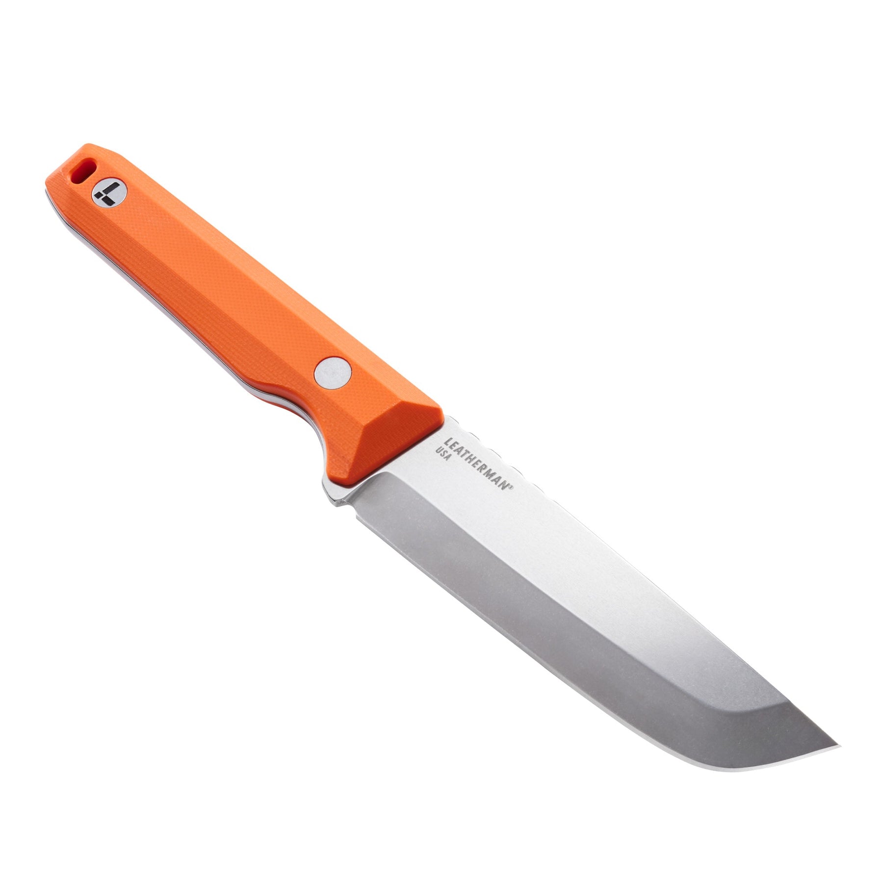 Leatherman Pioneer Orange Pop in hand