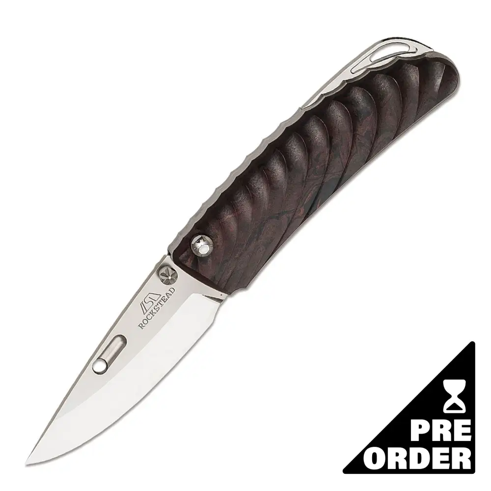 Rockstead Nehan-Er-Zdp Folding Knife (Ebonite Handle)