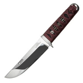 Rockstead Un-Zdp Fixed Blade (Burgundy Azuki Silk Wrapped Handle)