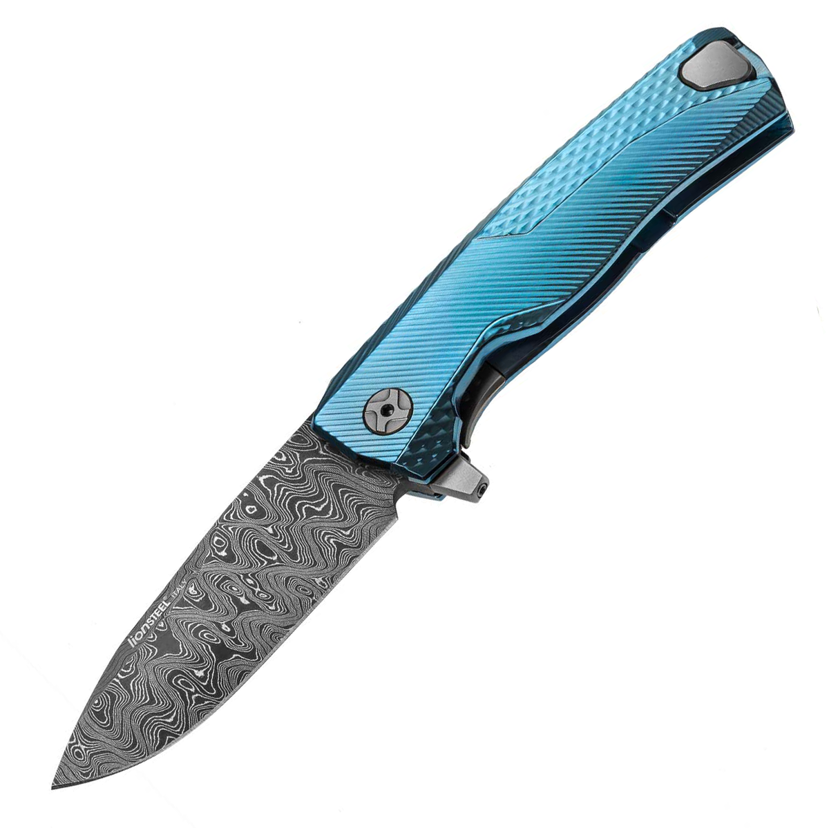 LionSteel ROK (Blue Titanium Handle)