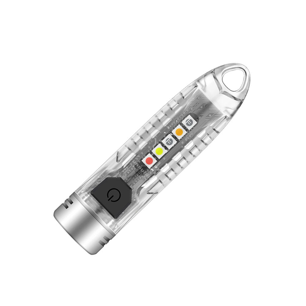 Boruit V1 Keychain Rechargeable Flashlight (400 Lumens) (Glow In The Dark)