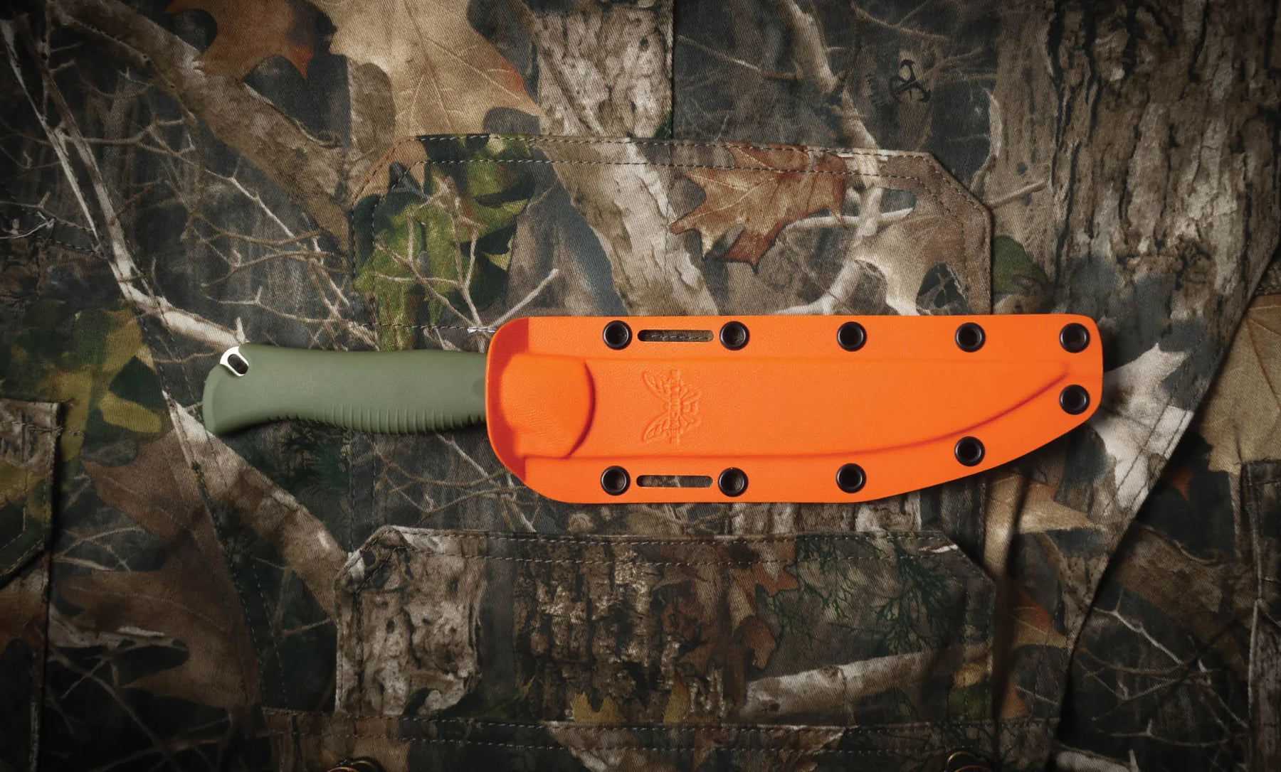 Benchmade 15500-04 Meatcrafter Fixed Blade (Dark Olive Handle)