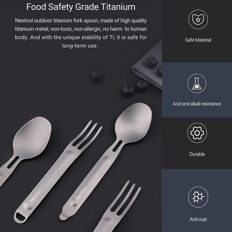 Nextool KT5525 Cutlery Set (Titanium)