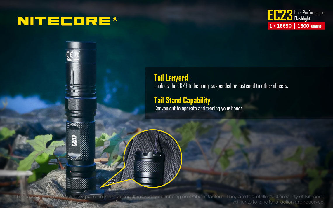 Nitecore EC23 LED Flashlight (1800 Lumens) - Thomas Tools