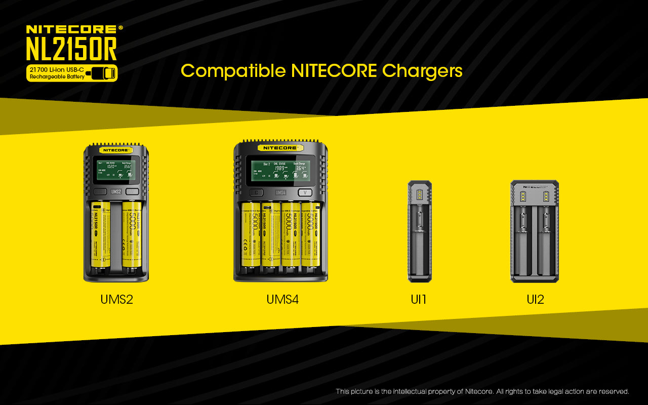 Nitecore Battery 21700 NL2150R