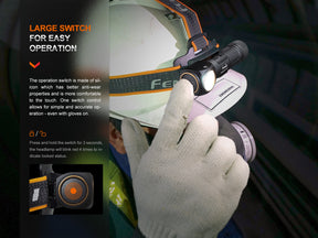 Fenix HM61R V2.0 Rechargeable Headlight (1600 Lumens)