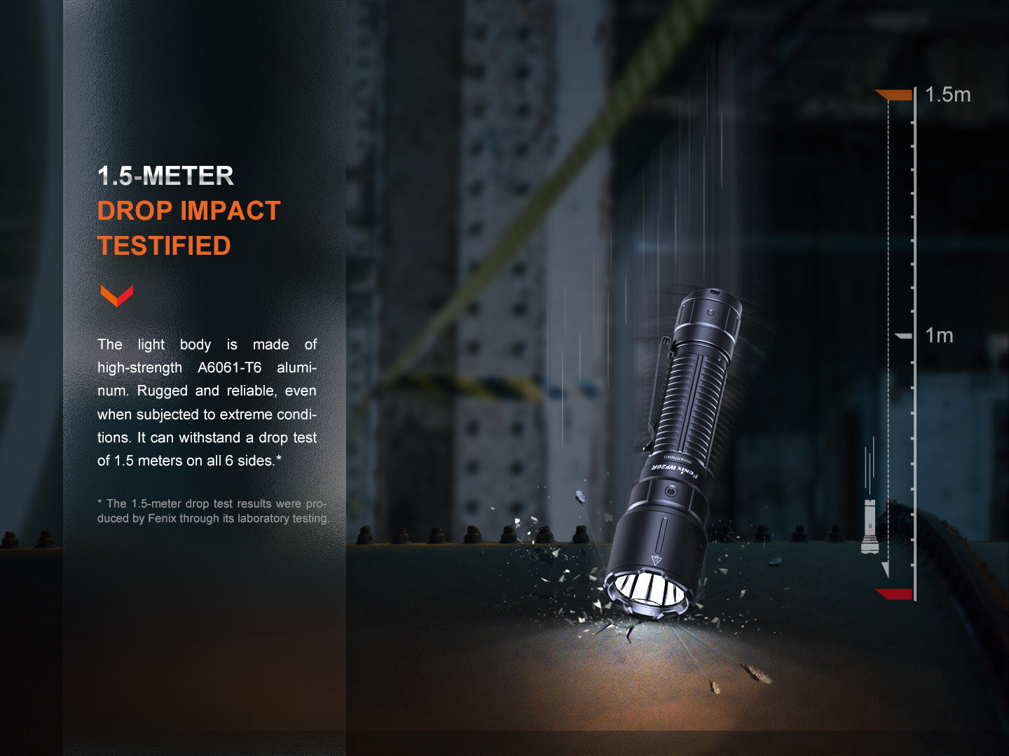 Fenix WF26R Cradle Charging Duty Rechargeable Flashlight (3000 Lumens)