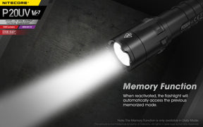 Nitecore P20UV V2 Flashlight (1000 Lumens)