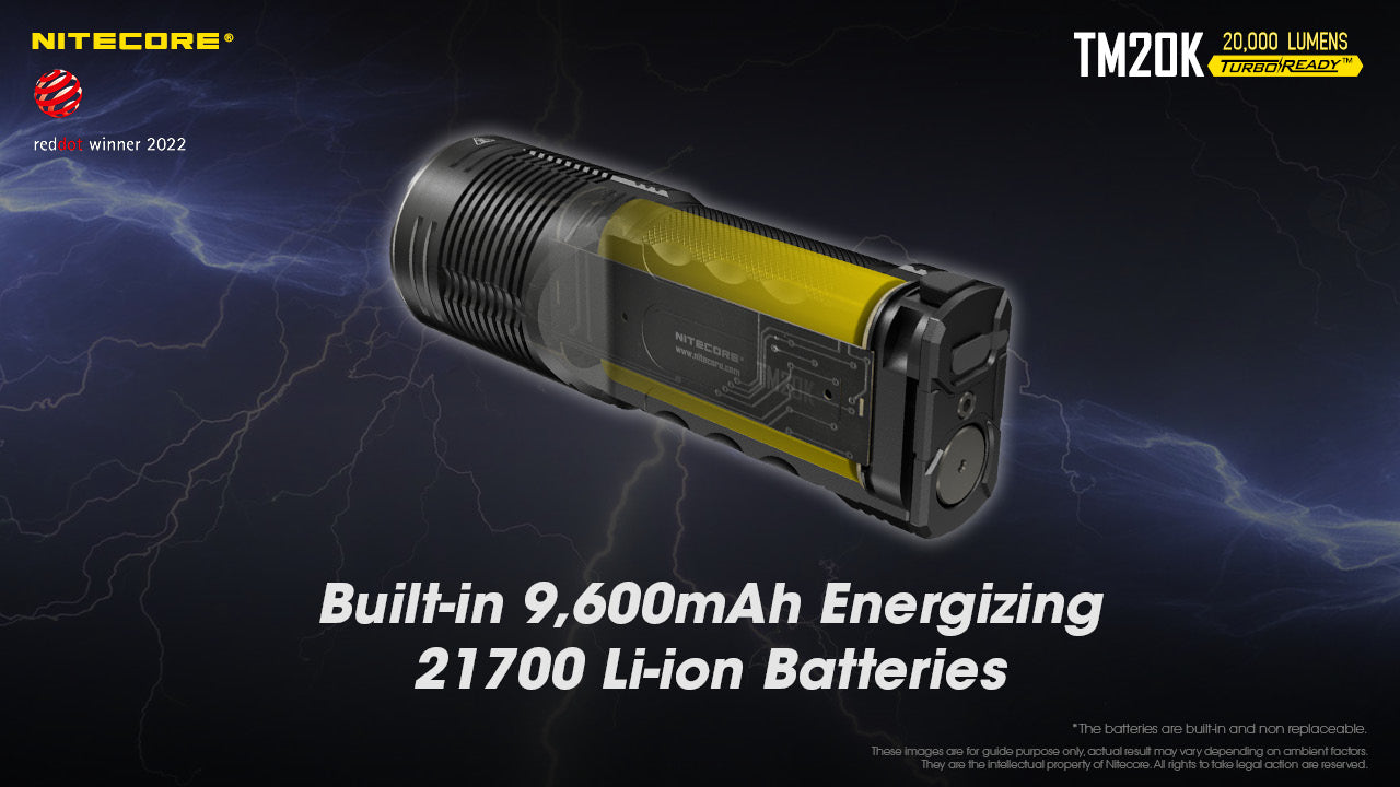 Nitecore TM20K LED Rechargeable Flashlight (20000 Lumens)