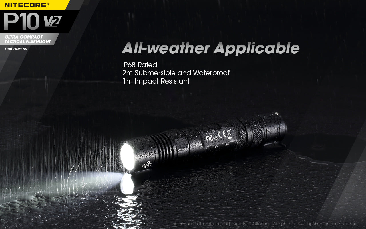 Nitecore P10 V2 LED Flashlight (1100 Lumens)