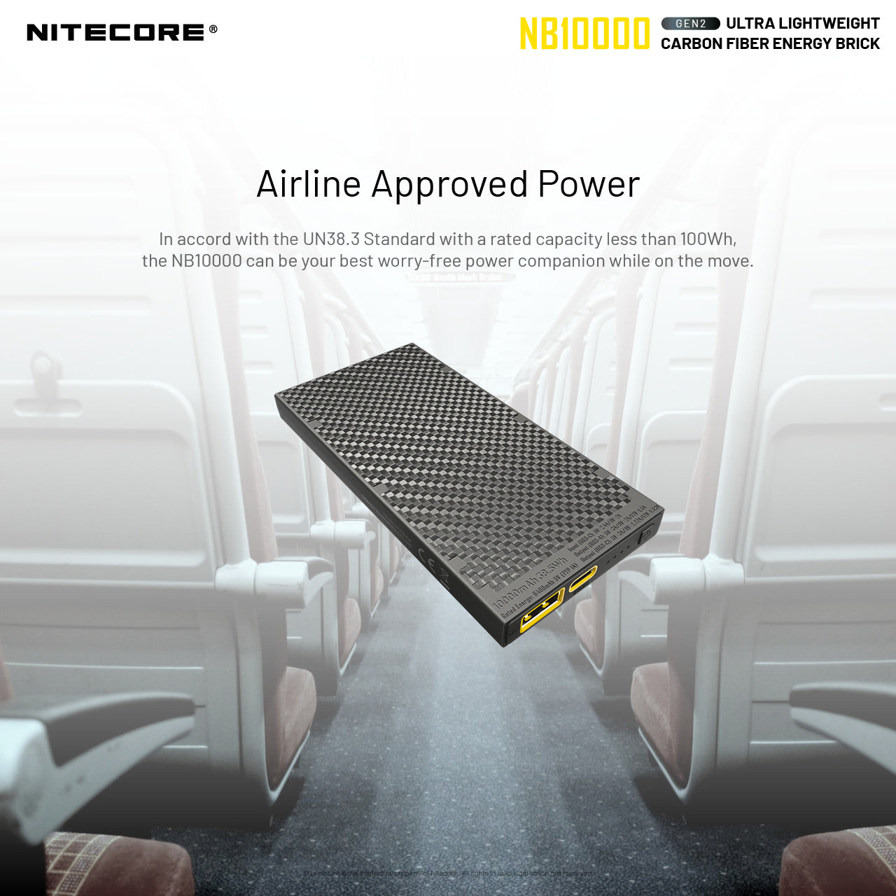 Nitecore NB10000 Gen II Carbon Fibre Power Bank