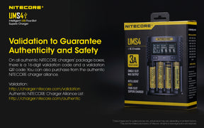 Nitecore UMS4 Intelligent USB Four-Slot Superb Battery Charger