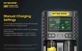 Nitecore UM2 Intelligent USB Dual-Slot Battery Charger - Thomas Tools