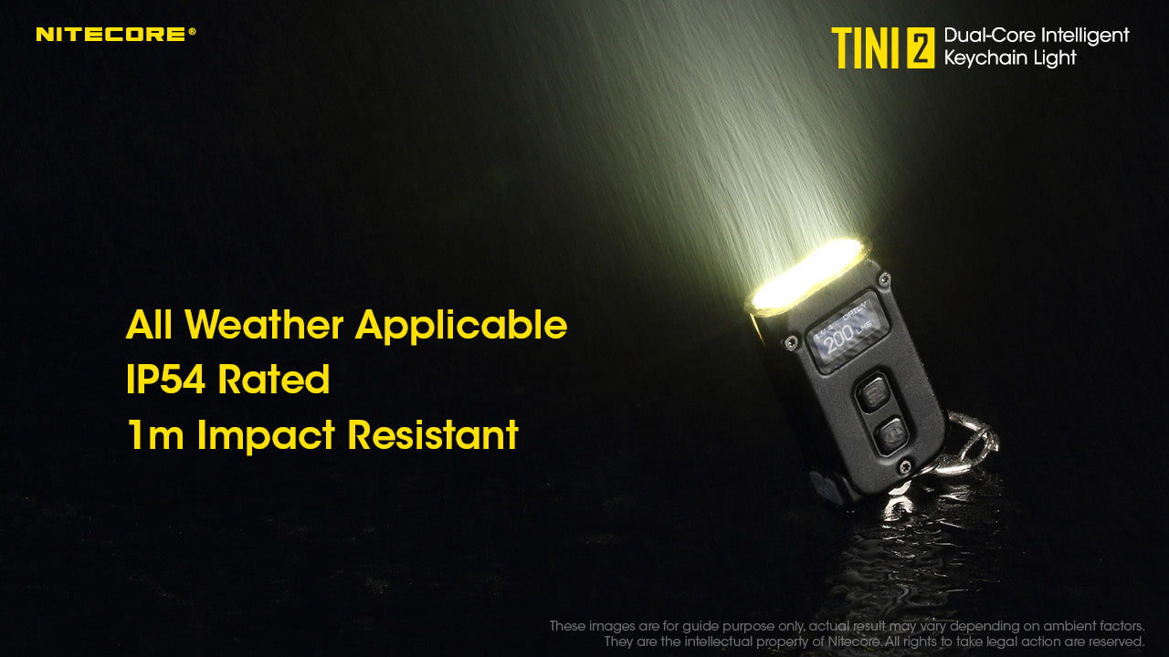 Nitecore TINI 2 Keychain Rechargeable Flashlight (500 Lumens) (2 Versions)