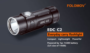 Folomov EDC C2 EDC Flashlight (600 Lumens) - Thomas Tools