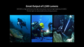 Xtar D26 2500 Short Diving LED Flashlight (2500 Lumens)