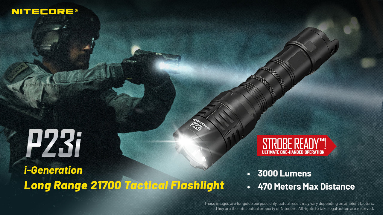 Nitecore P23i USB Rechargeable LED Flashlight (3000 Lumens)