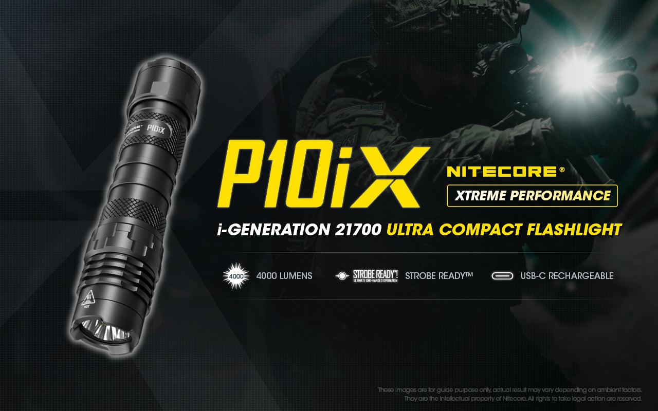 Nitecore P10iX USB Rechargeable Flashlight (4000 Lumens)