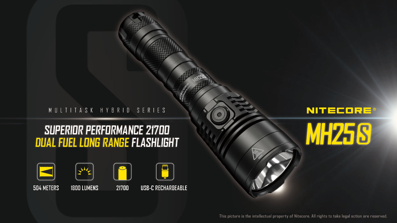 Nitecore MH25S Rechargeable Flashlight (1800 Lumens)