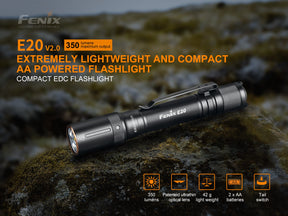 Fenix E20 V2.0 Flashlight (350 Lumens)
