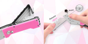 Bibury EDC Safety Utility Knife (Pink)