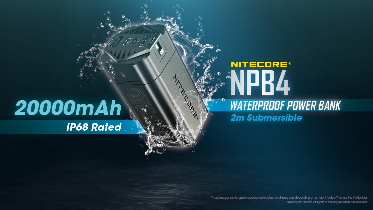 Nitecore NPB4 Waterproof 20000mAh Power Bank