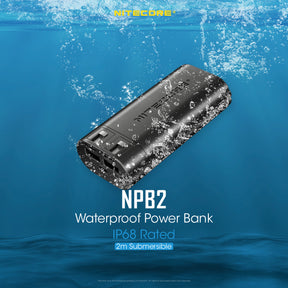 Nitecore NPB2 Waterproof 10000mAh Power Bank