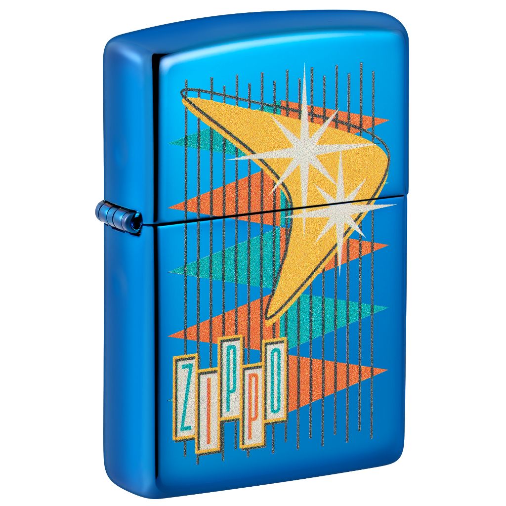 Zippo Logo 49768 Retro Zippo Design Lighter