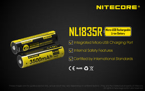 Nitecore Battery 18650 NL1835R - Thomas Tools
