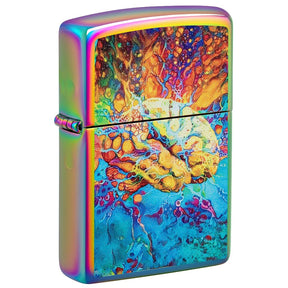 Zippo Color Iced 49787 Psychedelic Brain Design Lighter