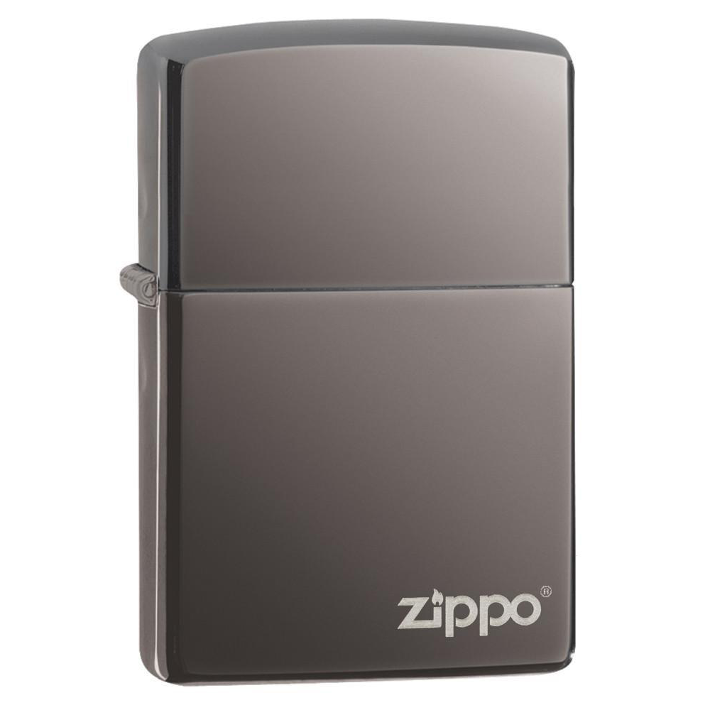 Zippo Logo 150ZL Classic Black Ice Lighter - Thomas Tools
