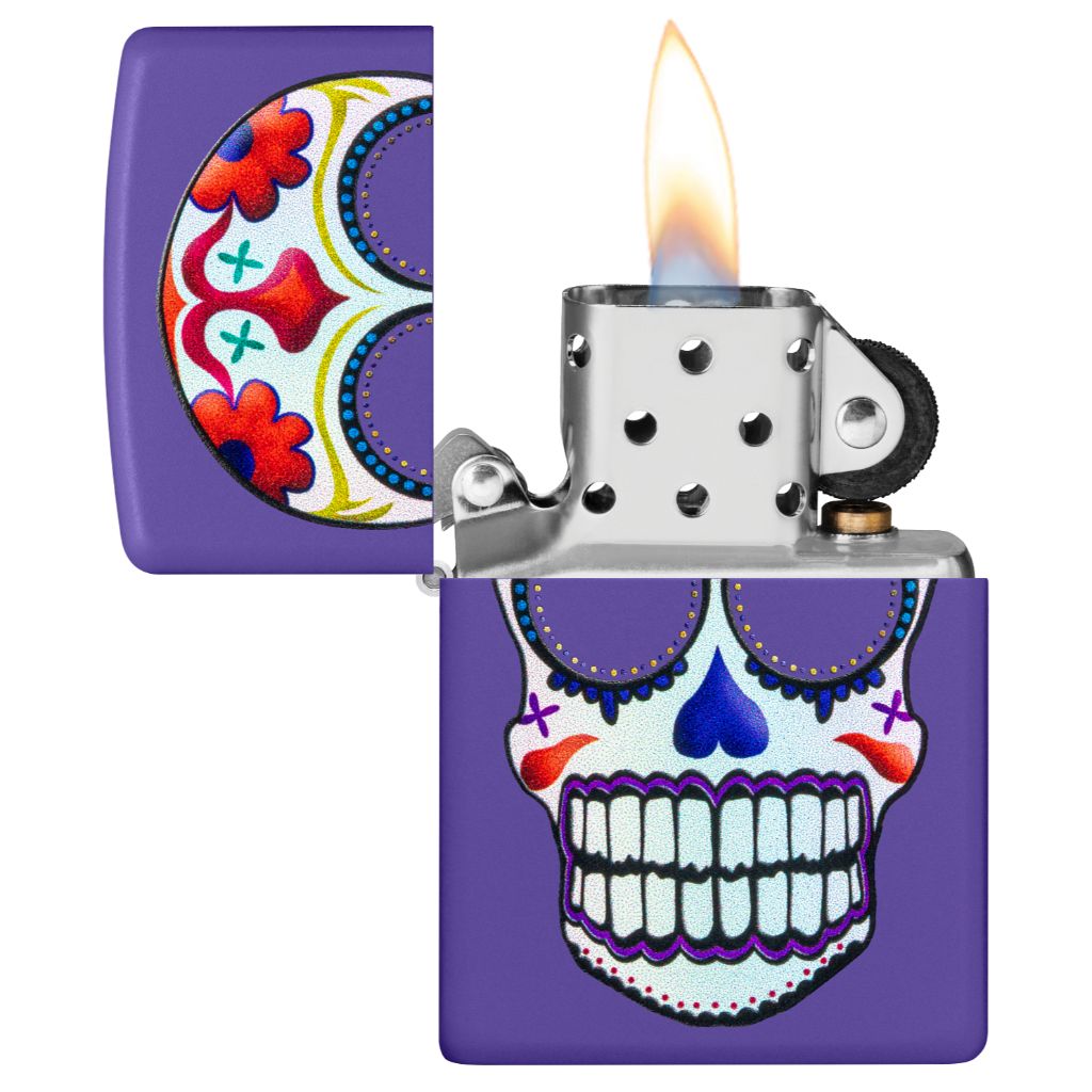 Zippo Skull 49859 Sugar Skull Design Lighter