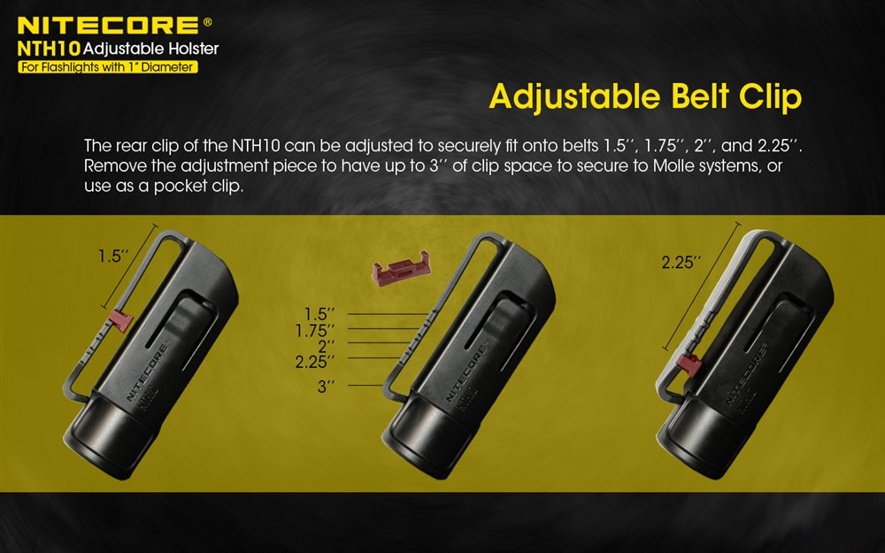 Nitecore Accessory NTH10 Adjustable Flashlight Holster