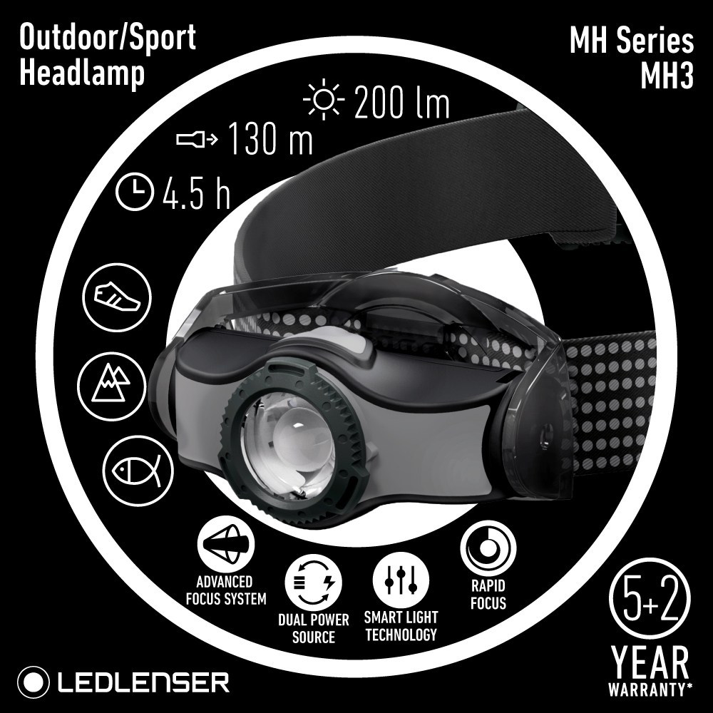 LED Lenser MH3 (200 Lumens)