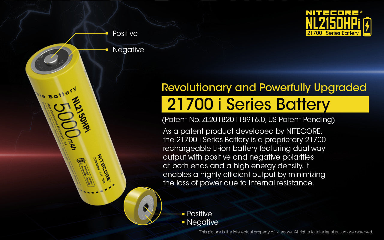Nitecore Battery 21700 NL2150HPi