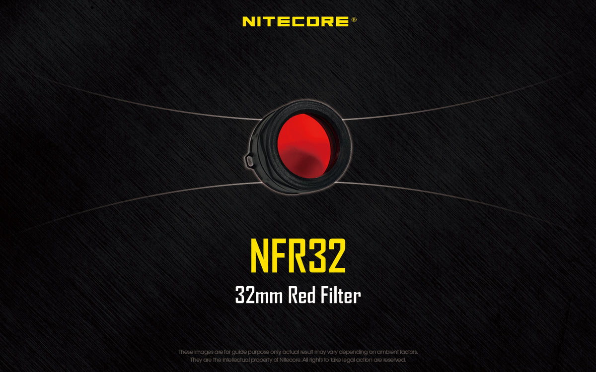 Nitecore Accessory NFR32 32mm Red Filter