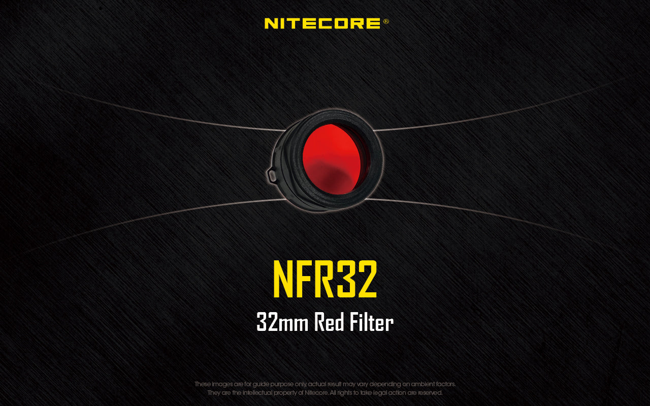 Nitecore Accessory NFR32 32mm Red Filter